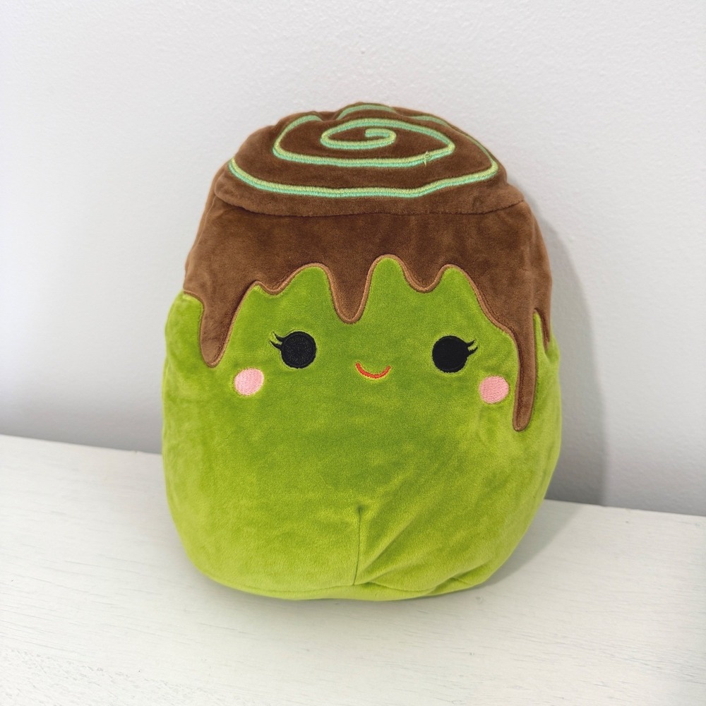 Squishmallows Malta the Matcha Cinnamon Roll Plush Toy Unisex 9.5 Inch